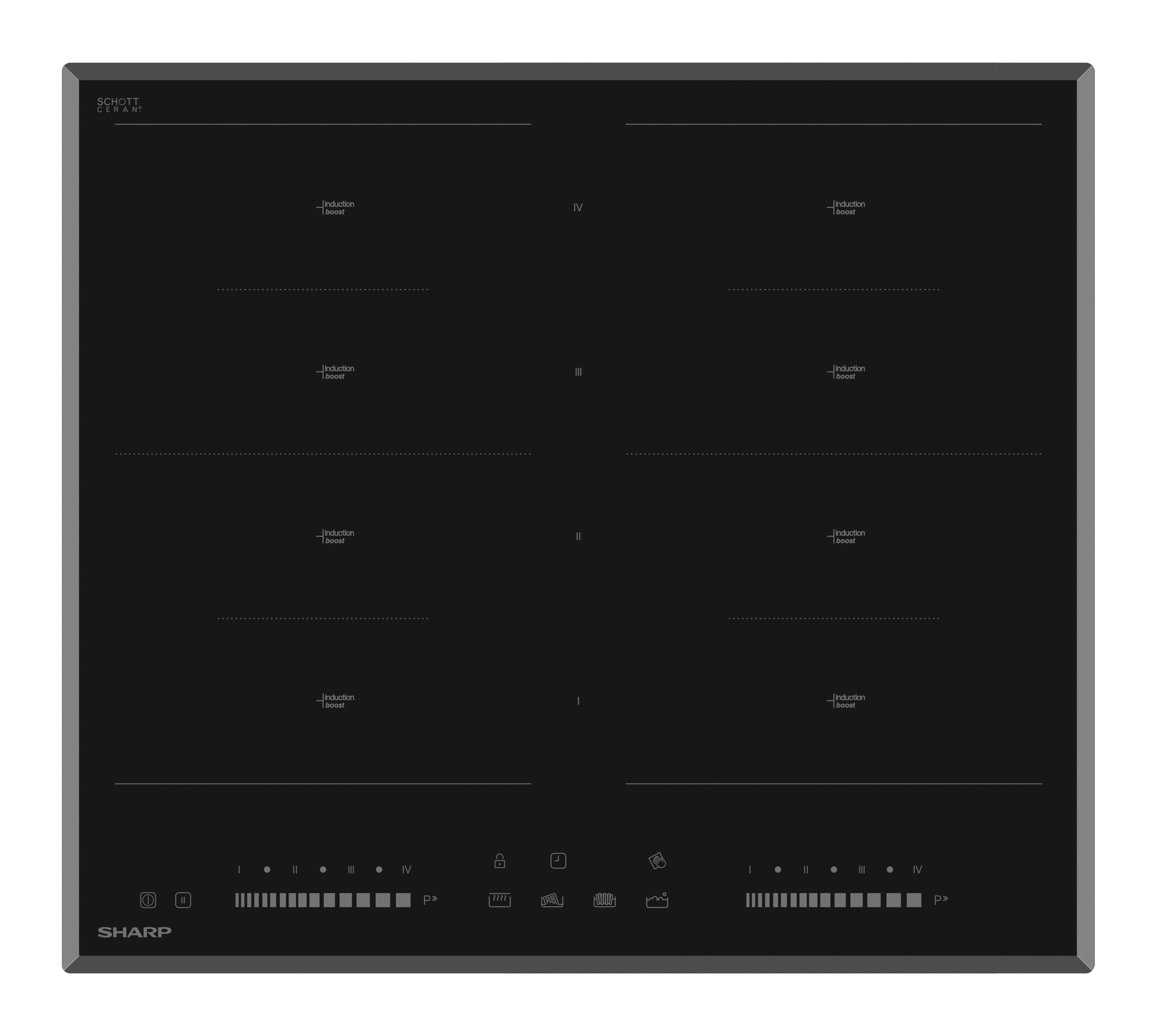ENCIM. SHARP KH6I46CS00EU 8F TOTALFLEX SLIDER IND.